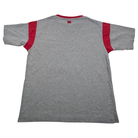 Vintage Makaveli Brand Tupac 2Pac Shirt 00s Y2K Gray Ringer Sz Tag XL (Fit L) - Picture 4 of 8